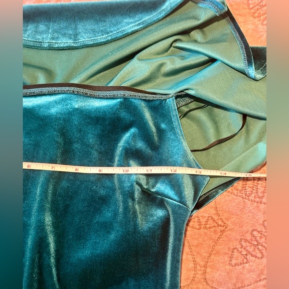 Forever 21 small teal velour dress - Picture 8 of 15